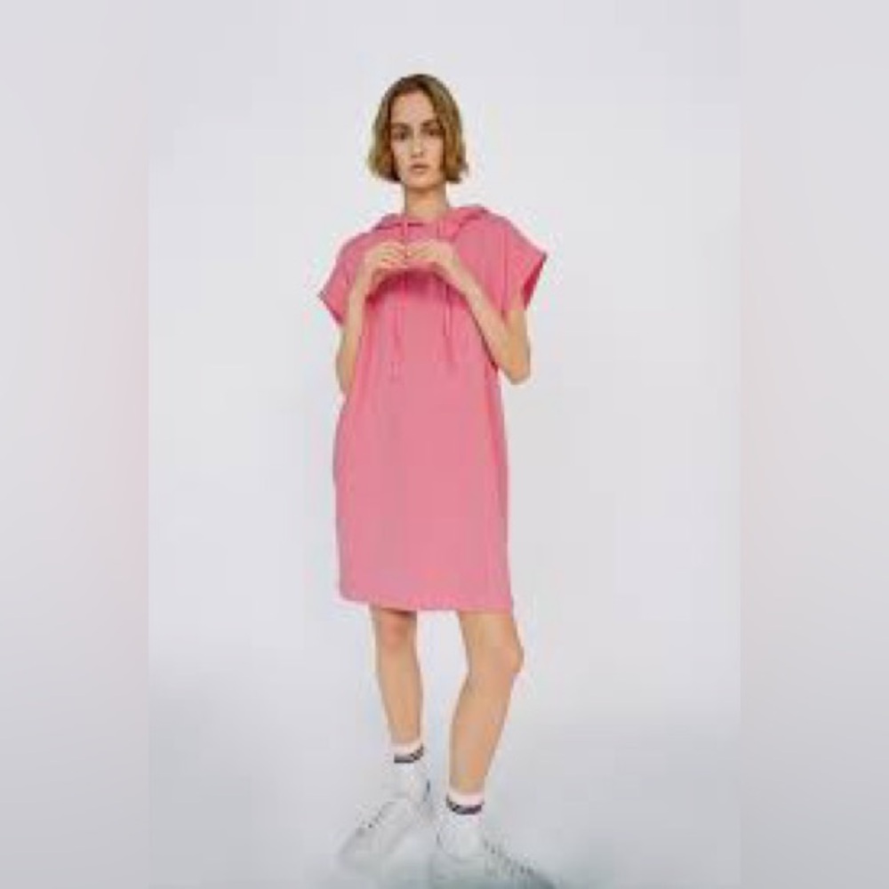 Zara 🩷🩷🩷Pink Plush Mini Dress - Size Medium- NWT